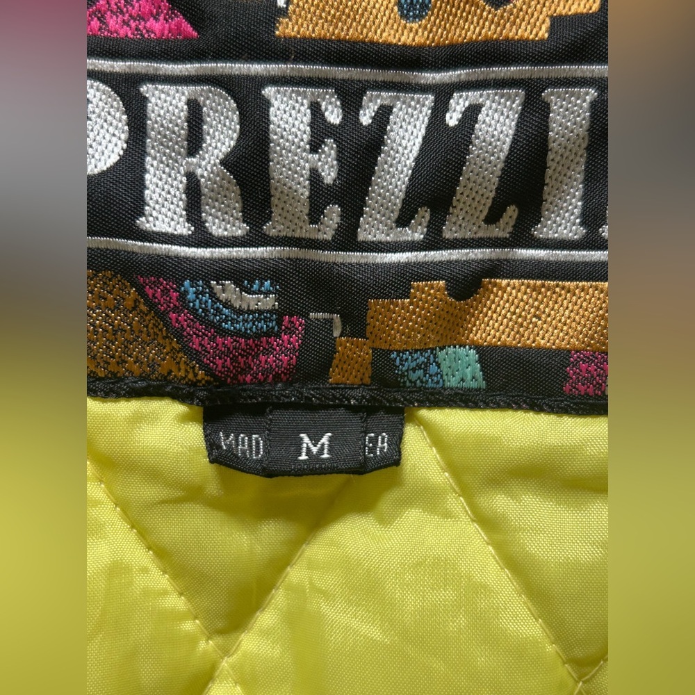Rare Vintage Prezzia 1980’s Sz M Lime Green & Purple Ski Jacket Retro Funky Cool - Picture 7 of 8